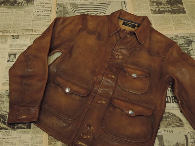 RRL / DOUBLE RL : LEATHER GRIGGS JACKET