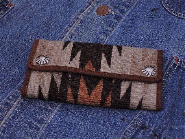 RRL INDIGO CHIMAYO RUG WALLET ダブルアールエル - 長財布