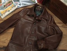 SCHOTT : 533US LEATHER CAR COAT [7420] ” BROWN “ | CONEY ISLAND