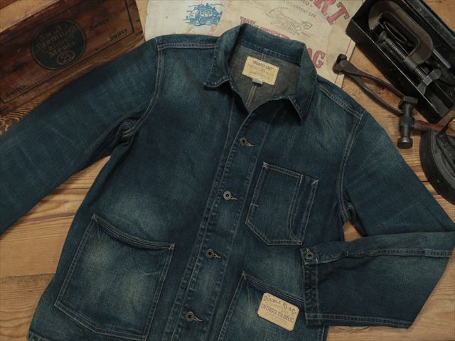 RRL / DOUBLE RL : INDIGO DENIM CHORE JACKET