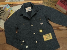 SUGAR CANE : 9OZ BLACK COVERT WORK COAT [SC14373] | CONEY ISLAND