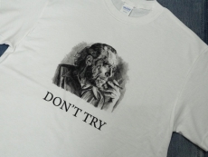 GREAT MAN CB COMICS : DONT TRY CHARLES BUKOWSKI T-SHIRT [700081850