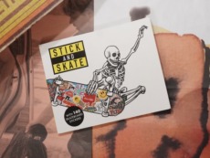 SKATEBOARD STICKERS 洋書 STICK AND SKATE : SKATEBOARD STICKERS BY STICKERBOMB | CONEY ISLAND