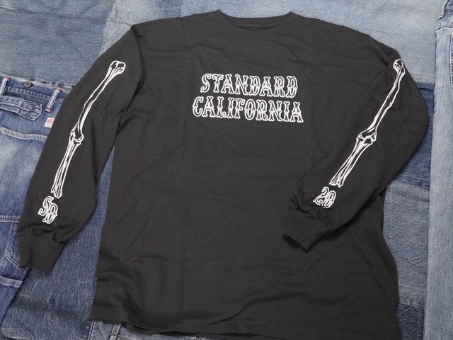 STANDARD CALIFORNIA : AH×SD BONES LOGO LONG SLEEVE T