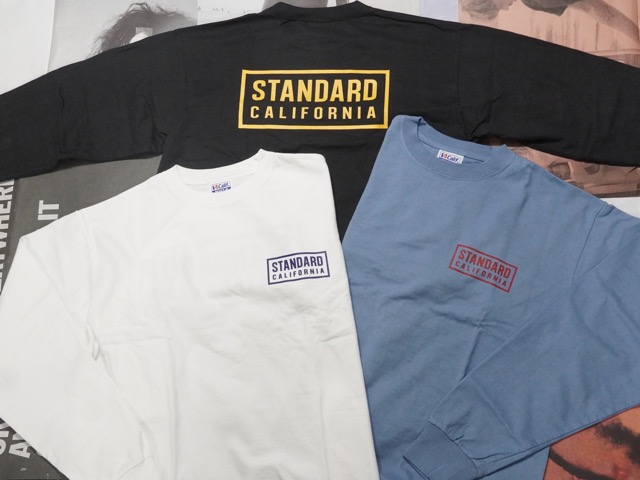 STANDARD CALIFORNIA : SD HEAVYWEIGHT BOX LOGO LONG SLEEVE T-SHIRTS