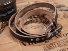 VINTAGE WORKS : LEATHER BELT ” DH5745 “ | CONEY ISLAND